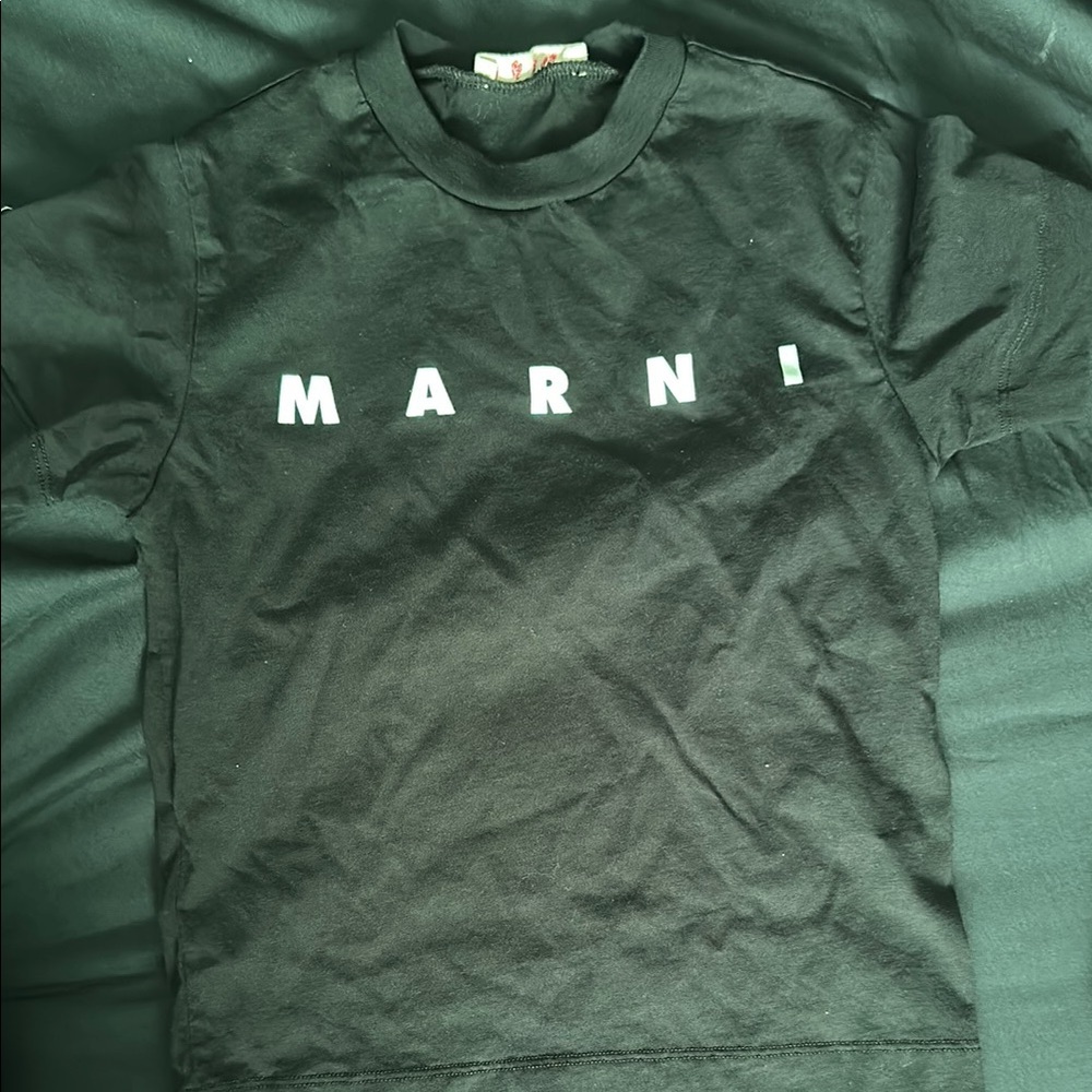 Marni Black Logo Tee